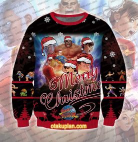 Street Fighter Classic Collection 3D Printed Ugly Christmas Sweatshirt