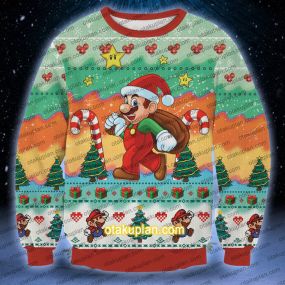 Super Mario 1808 3D Print Christmas Sweatshirt