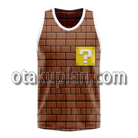 Super Mario Cube Stone Brick Basketball Jersey