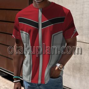 Super Smash Bros X Star Fox Assault Falco Lombardi Red Uniform Cosplay T-shirt