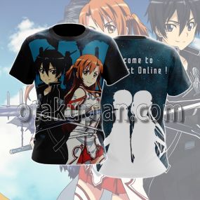 Sword Art online Kirigaya Kazuto and Yuuki Asuna T-shirt