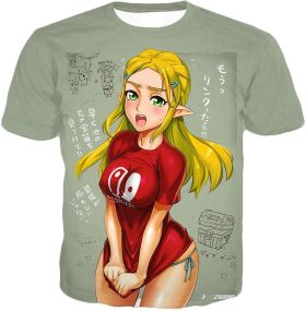Ahegao Zelda Princess Zelda Inazuma T-Shirt