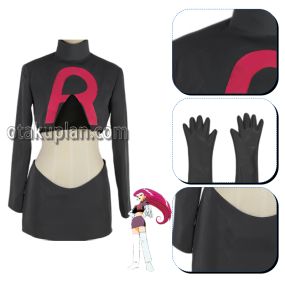 Team Rocket Jessie Black Cosplay Costume