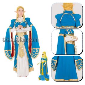 The Legend Of Zelda Breath Of The Wild Zelda Princess Dress Cosplay Costume