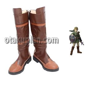 The Legend Of Zelda Link Cosplay Brown Cosplay Shoes