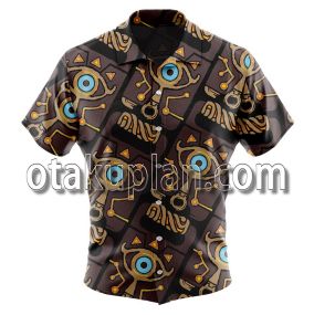 The Legend Of Zelda Sheikah Slate Button Up Hawaiian Shirt