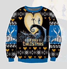 The Nightmare Before Christmas 3d Printed Ugly Christmas Sweatshirt