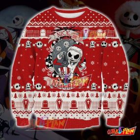 The Nightmare Before Christmas Jack Skellington 3D Print Ugly Christmas Sweatshirt