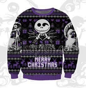 The Nightmare Before Christmas Logo 3d Printed Ugly Christmas Sweatshirt
