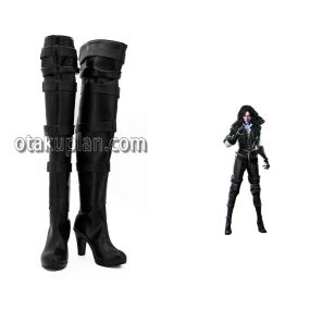 The Witcher 3 Yennefer Black Cosplay Shoes