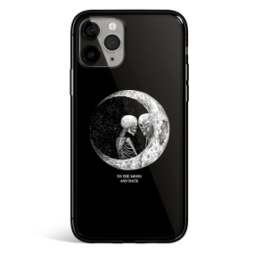 To the Moon and Back Tempered Glass iPhone Case