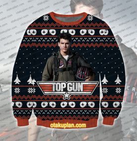 Top Gun Pete Mitchell 3D Printed Ugly Christmas Sweatshirt