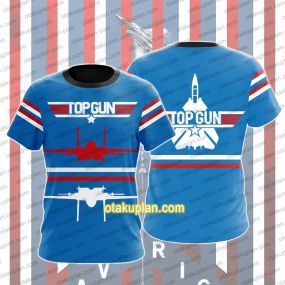 Top Gun Red And White Lines T-shirt