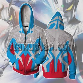 Ultraman Zero Cosplay Zip Up Hoodie