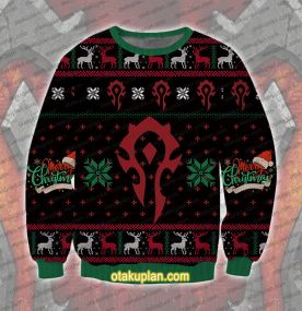World Of Warcraft For The Horde Ugly Christmas Sweatshirt