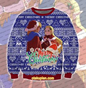 Zelda Love Link 3D Printed Ugly Christmas Sweatshirt