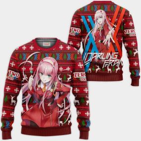 Zero Two Code Ugly Christmas Sweater Darling In The Franxx Hoodie Shirt