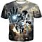 Super Cool Black and White Iron Man Action T-Shirt IM027