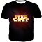 Star Wars Super Cool Golden Star Wars Promo Awesome Black T-Shirt SW059