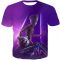 Super Cool Kid Groot and Rocket Purple Action T-Shirt GOG068
