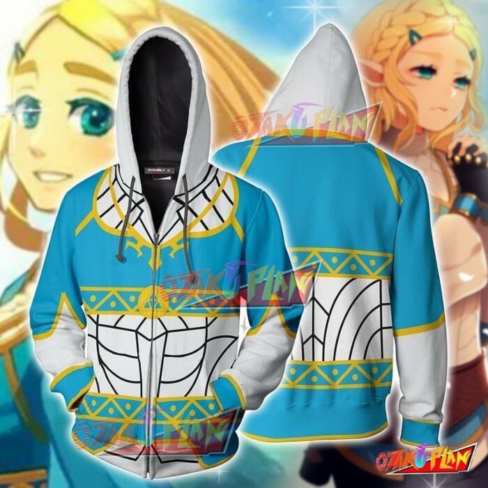 The Legend Of Zelda Princess Zelda Hoodie Cosplay Jacket Zip Up