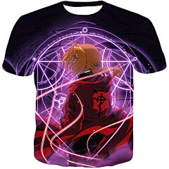 Fullmetal Alchemist Fullmetal Alchemist Edward Elrich Anime Alchemy Action T-Shirt FA010