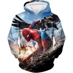 Spiderman Homecoming Featuring Iron Man and Vulture Hoodie SP145