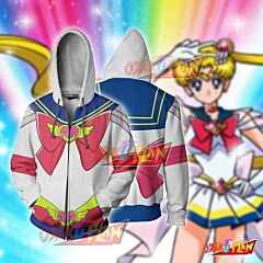 Sailor Moon Hoodie Cosplay Jacket Zip Up