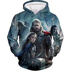 Cinematic Thor All Cool Characters Hoodie Thor020