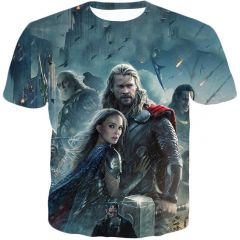 Cinematic Thor All Cool Characters T-Shirt Thor020