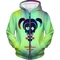 Harley Quinn Promo Suicide Squad Super Cool Logo Awesome Zip Up Hoodie HQ052