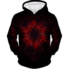 Star Wars Awesome Star Wars The First Order Logo Promo Cool Black Hoodie SW083