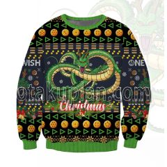 A Very Shenron Christmas Dragon Ball 3D Printed Ugly Christmas Sweatshirt
