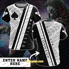 Ace Of Spades Destiny 2 Custom Name T-shirt