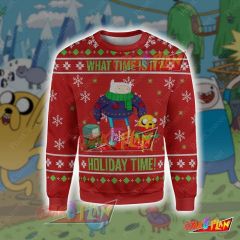 Adventure Time Christmas 3D Print Ugly Christmas Sweatshirt