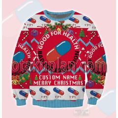 Akira Pill Ugly Custom Name Christmas Sweatshirt