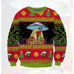 Alien 3D Printed Ugly Christmas Sweatshirt