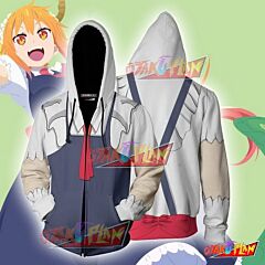 Tohru Honda Cosplay Kobayashi-san Chi No Maid Dragon Zip Up Hoodie Jacket