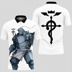 Alphonse Elric Fullmetal Alchemist Anime Polo Shirts