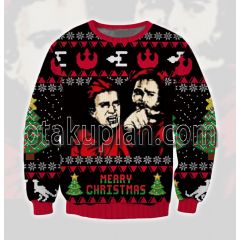 Anakin Meme Star Wars Christmas Anime Ahegao 3d Printed Ugly Christmas Sweatshirt