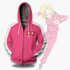 Android 18 Casual Dragon Ball Z Hoodie Shirts