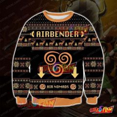 Avatar The Last Airbender 3D Print Pattern Ugly Christmas Sweatshirt V2