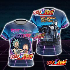 Back To The Future x Rick and Morty Unisex 3D T-shirt