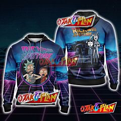 Back To The Future x Rick and Morty Unisex Zip Up Hoodie