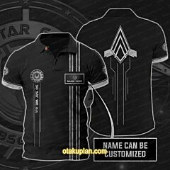 Battlestar Galactica Black Custom Name Polo Shirt