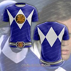 Blue Power Rangers T4 T-shirt