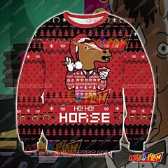 Bojack Horseman 3D Print Ugly Christmas Sweatshirt