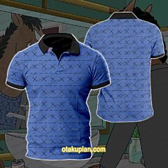 Bojack Horseman Blue Polo Shirt