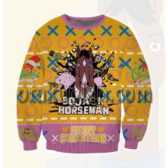 Bojack Horseman Logo 3d Printed Ugly Christmas Sweatshirt