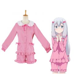 Anime Eromanga Sensei Sagiri Izumi Pink Pajamas Cosplay Costume